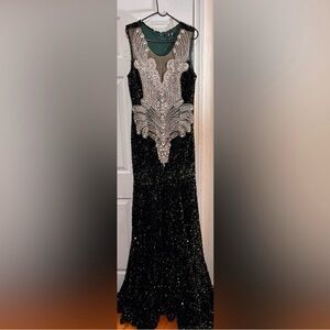Emerald green "SASKIA" Alglist Prom dress